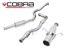 Opel Corsa D SRI 07-09 Turboback-sportavgassystem (Med Sportkatalysator & Ljuddämpare) Cobra Sport